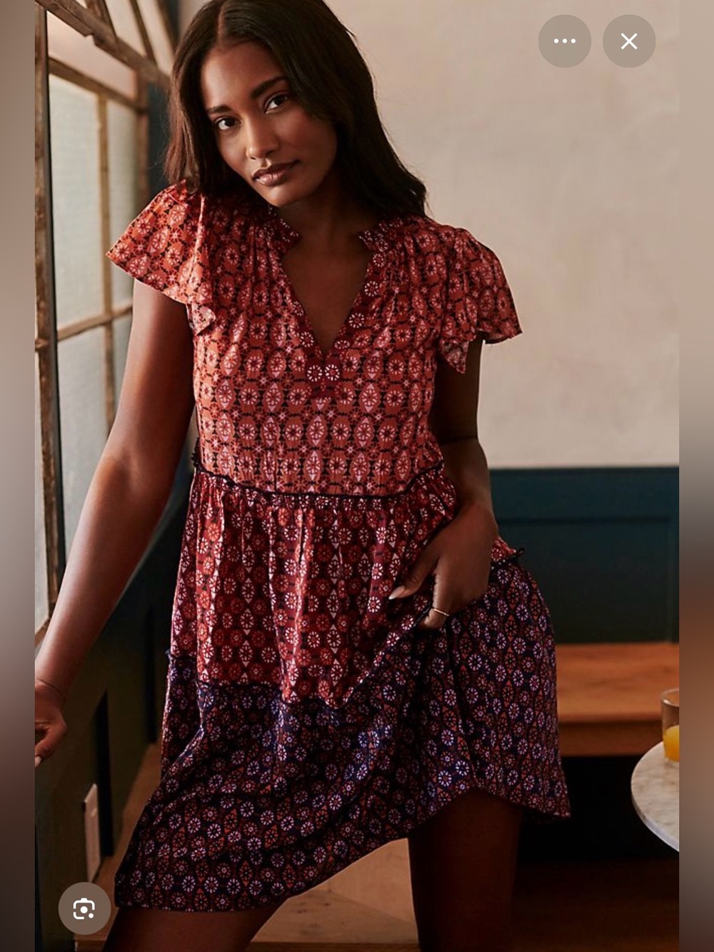 Penrose Raspberry Tiered Tunic Dress - 3X